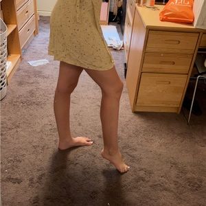 Aeropostale wrap skirt, more of a pastel yellow in person